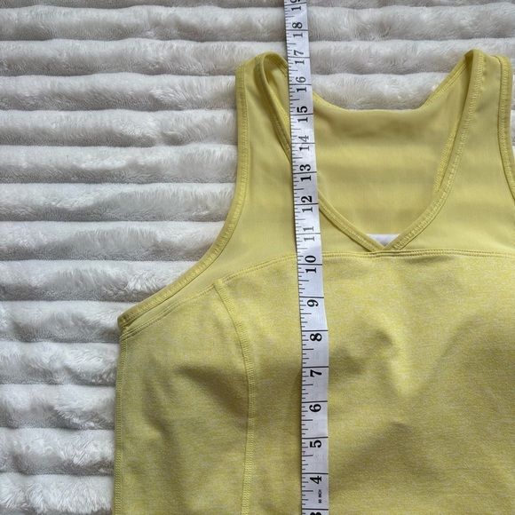 Zella Cropped Tank Top and or Sports Bra With Padding Yellow Size Large - Picture 6 of 6